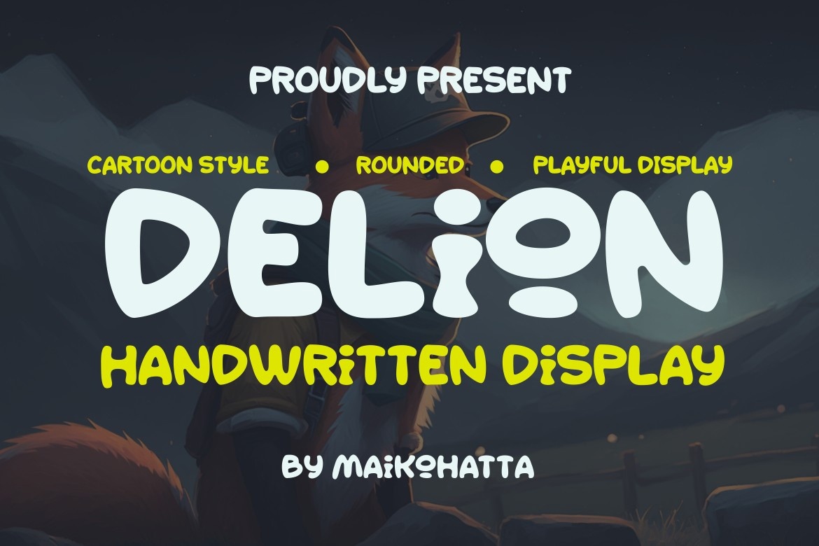 Шрифт Delion