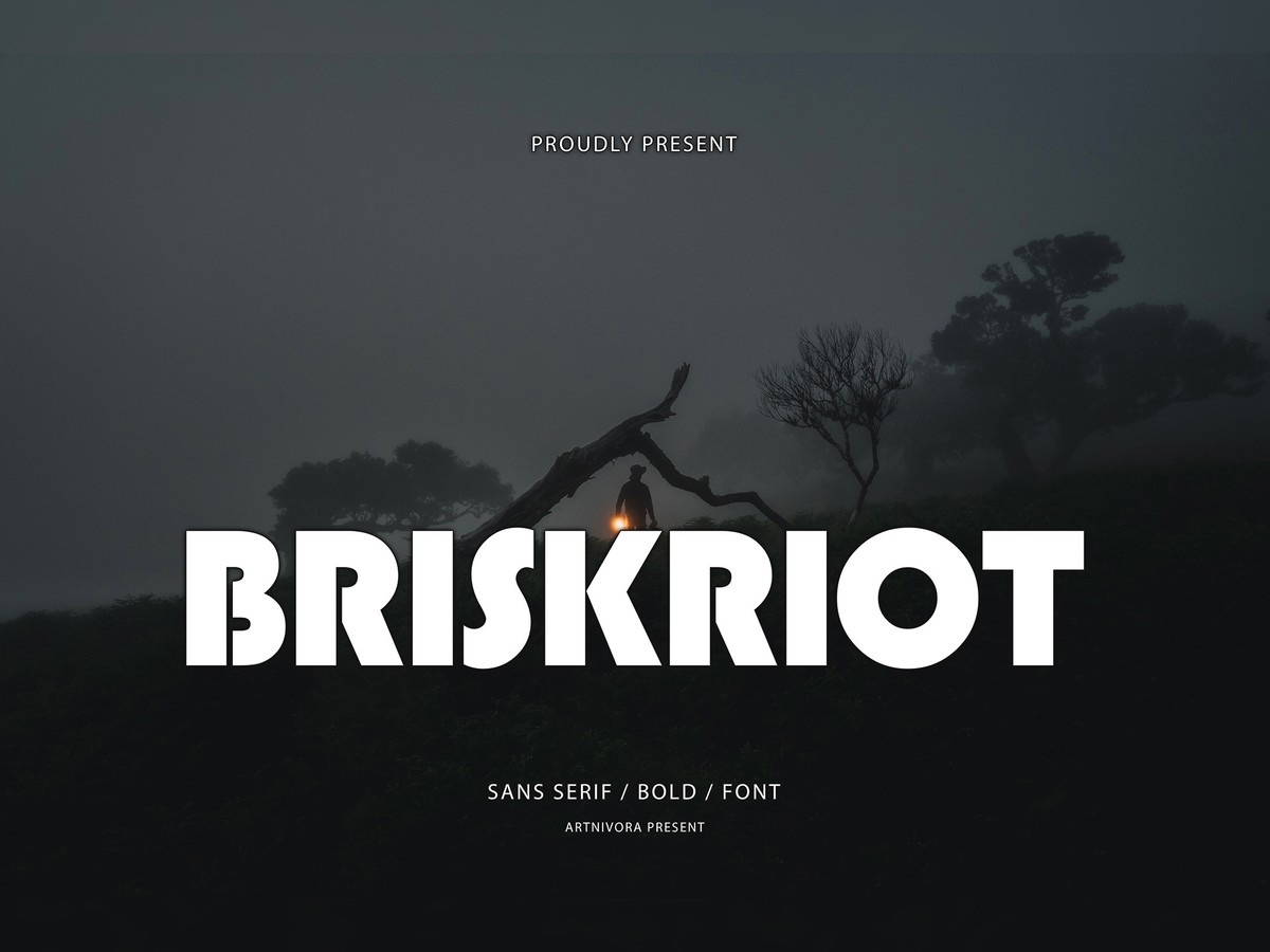 Шрифт Briskriot