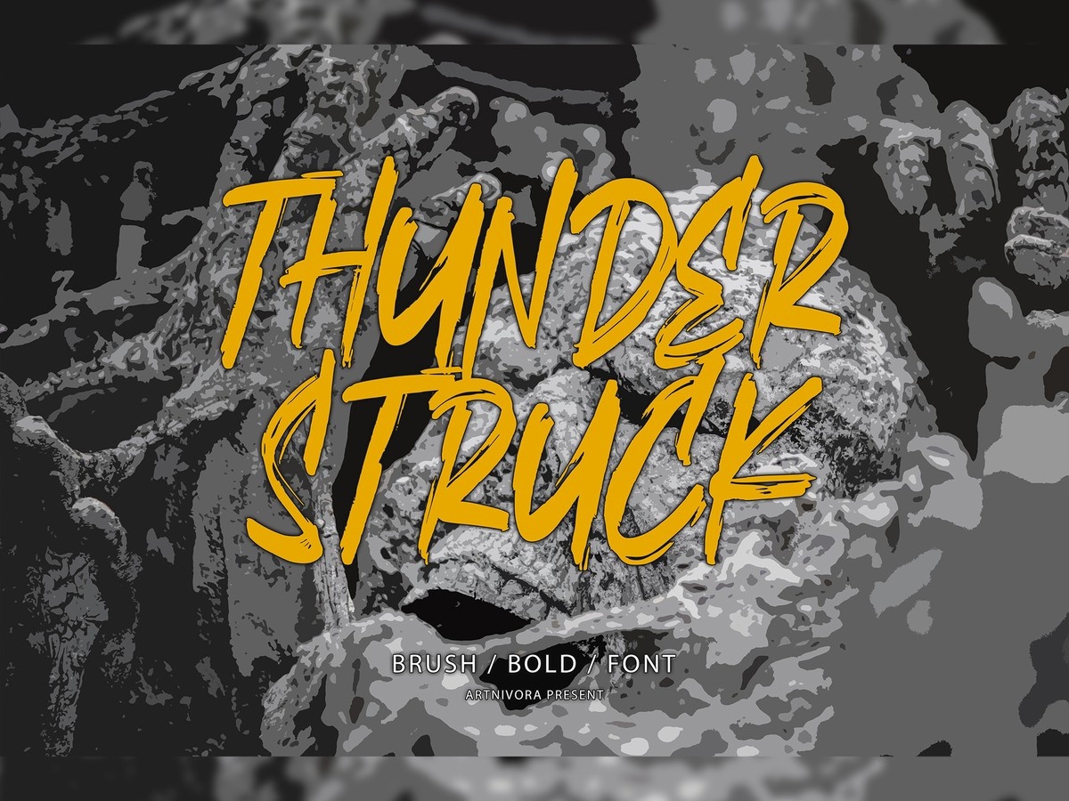 Шрифт Thunderstruck