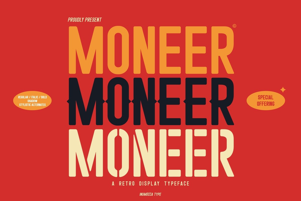 Шрифт Moneer