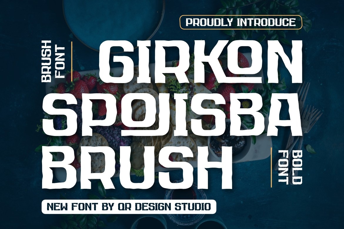 Шрифт Girkon Spojisba Brush
