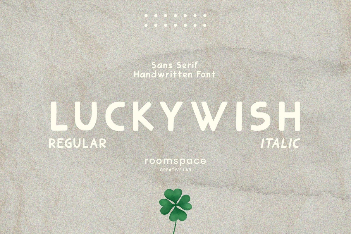 Шрифт Luckywish