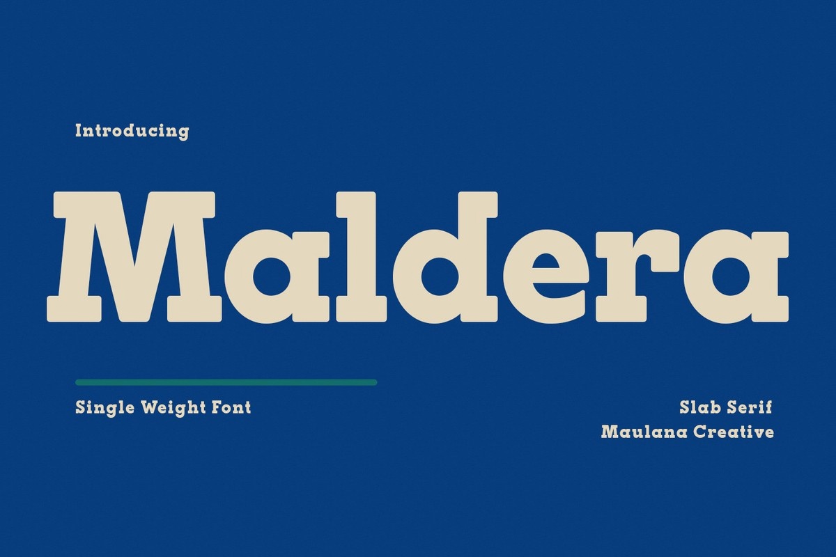 Шрифт Maldera