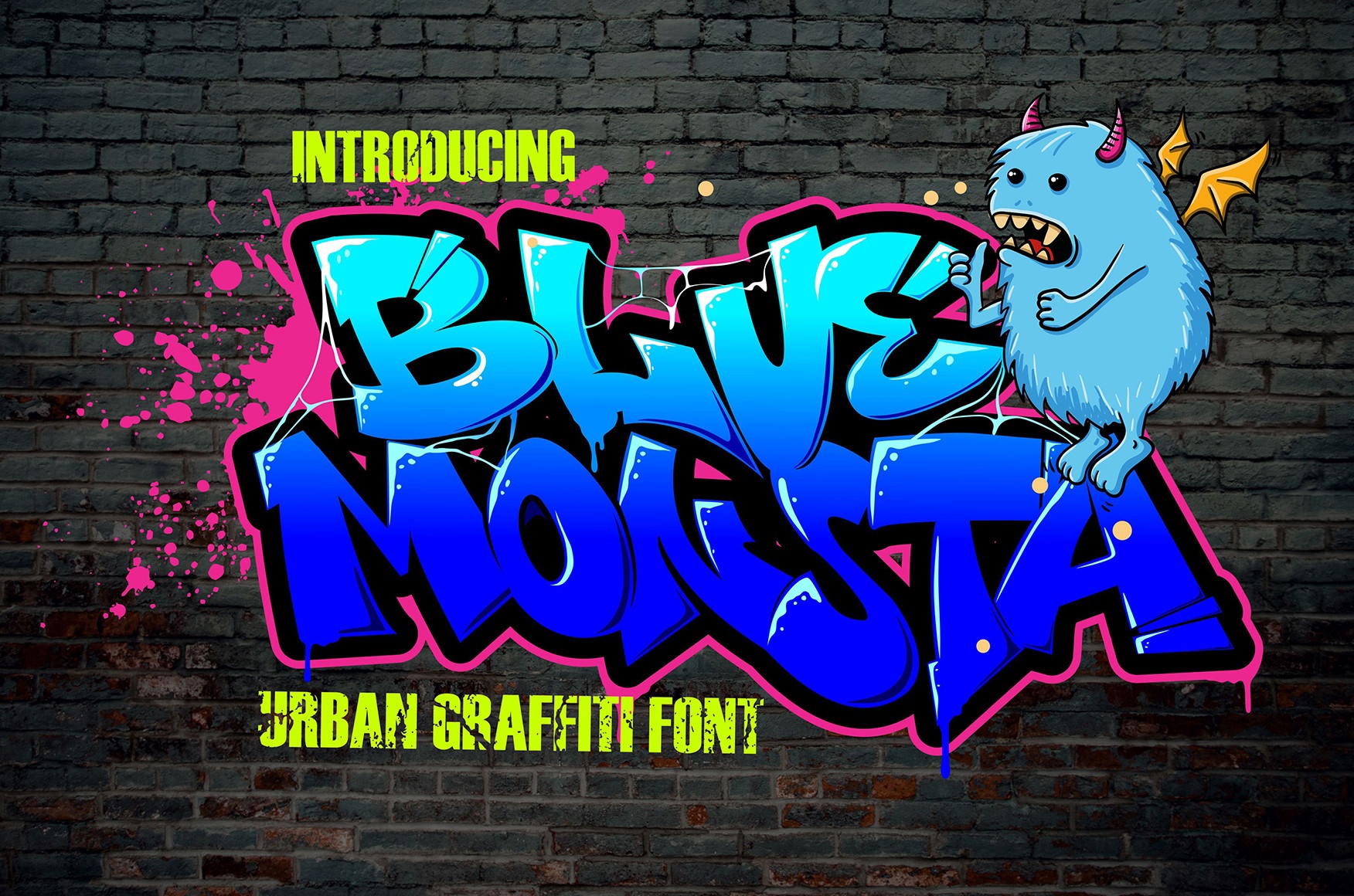 Шрифт Blue Monsta
