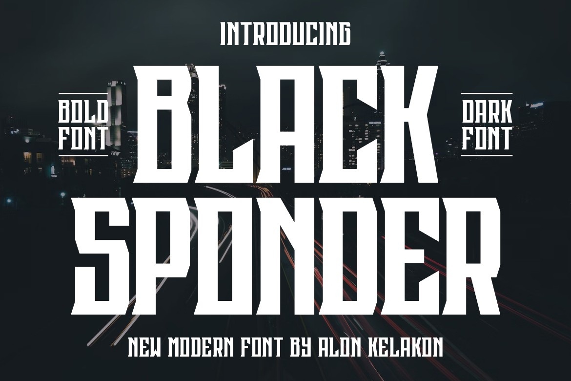Шрифт Black Sponder