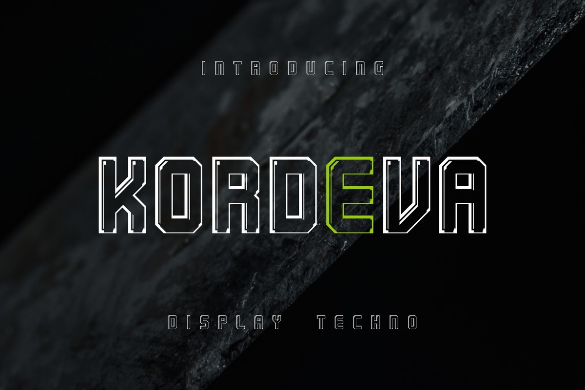 Шрифт Kordeva