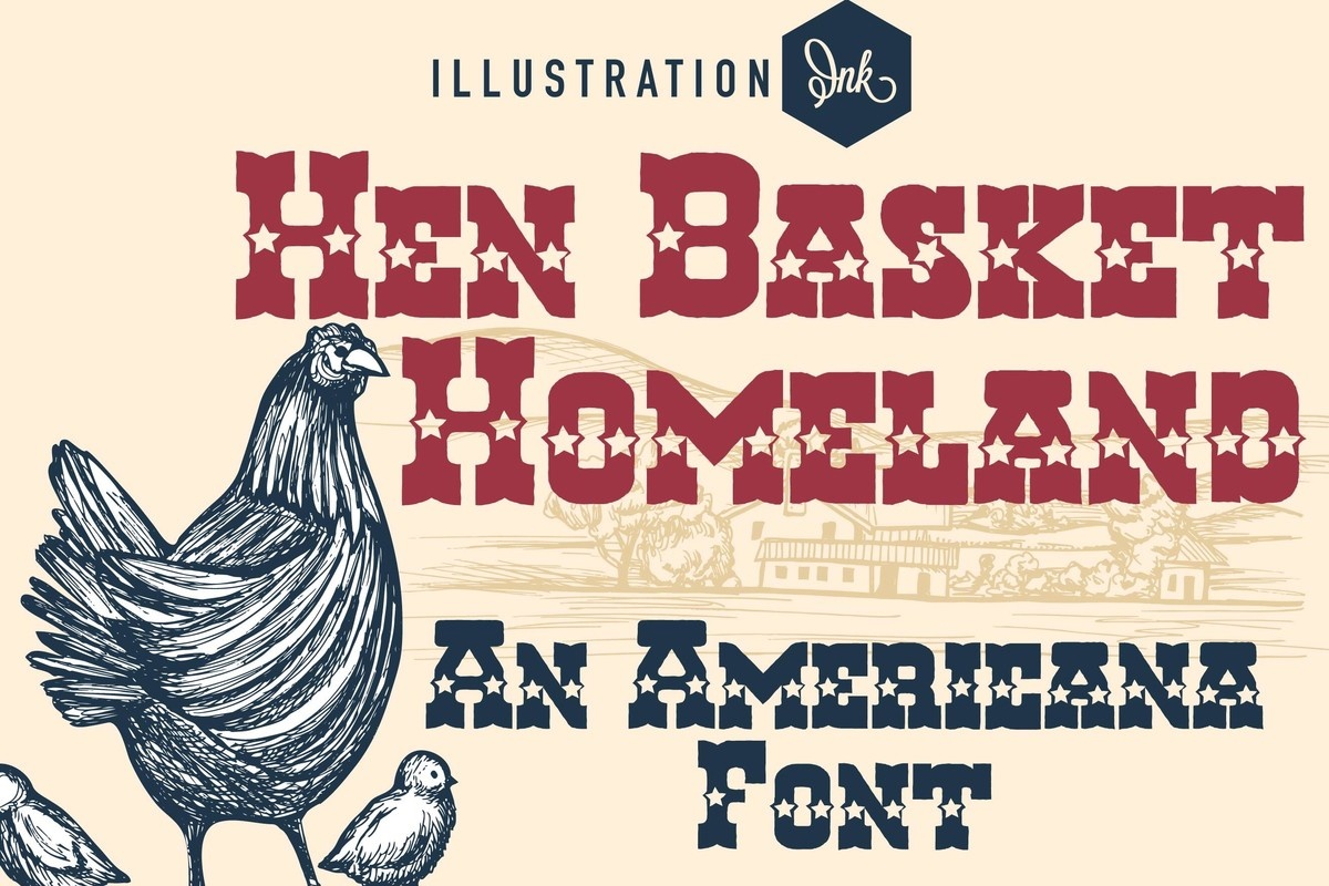 Шрифт Hen Basket Homeland