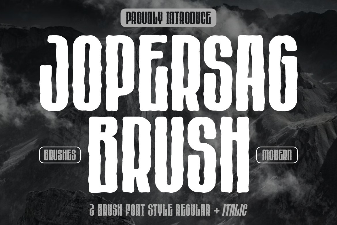 Шрифт Jopersag Brush