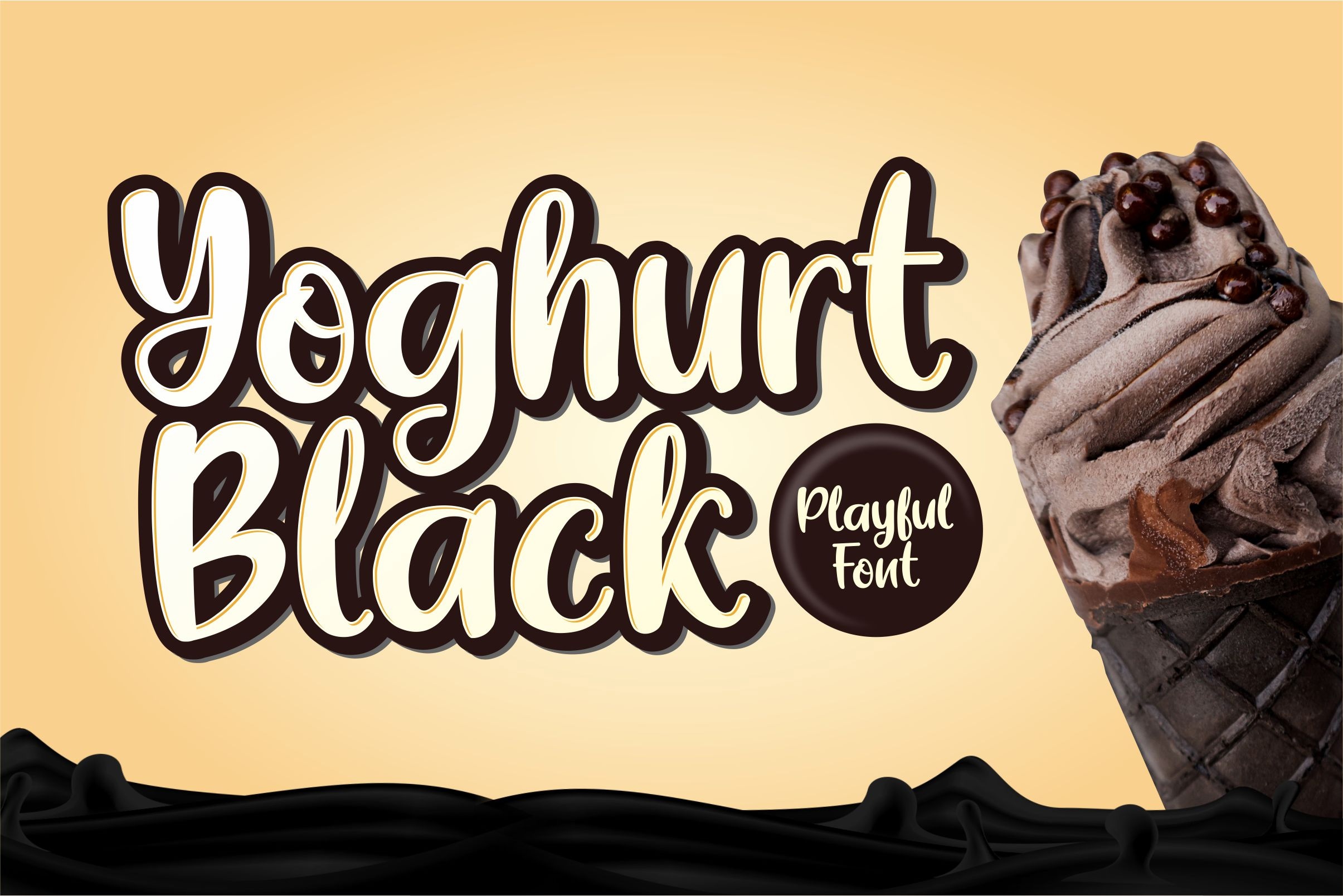 Шрифт Yoghurt Black