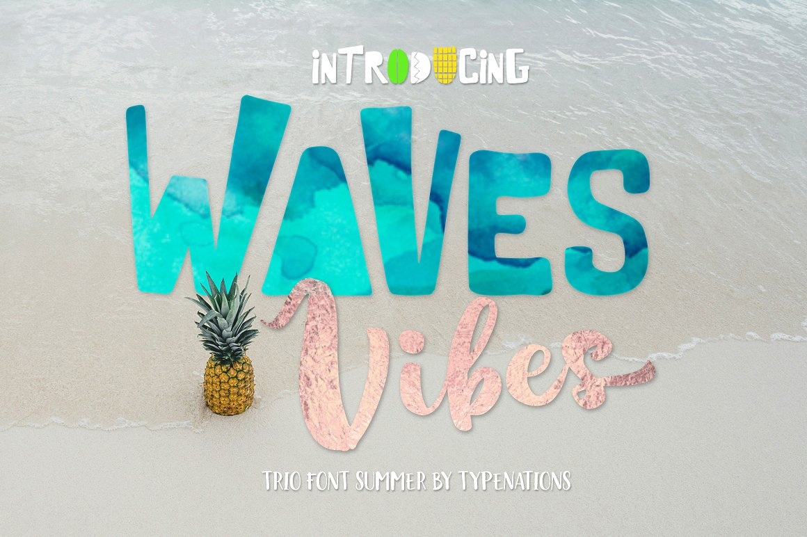 Шрифт Waves Vibes Trio