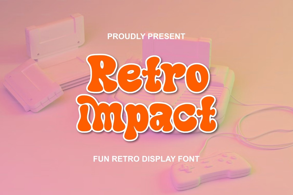 Шрифт Retro Impact