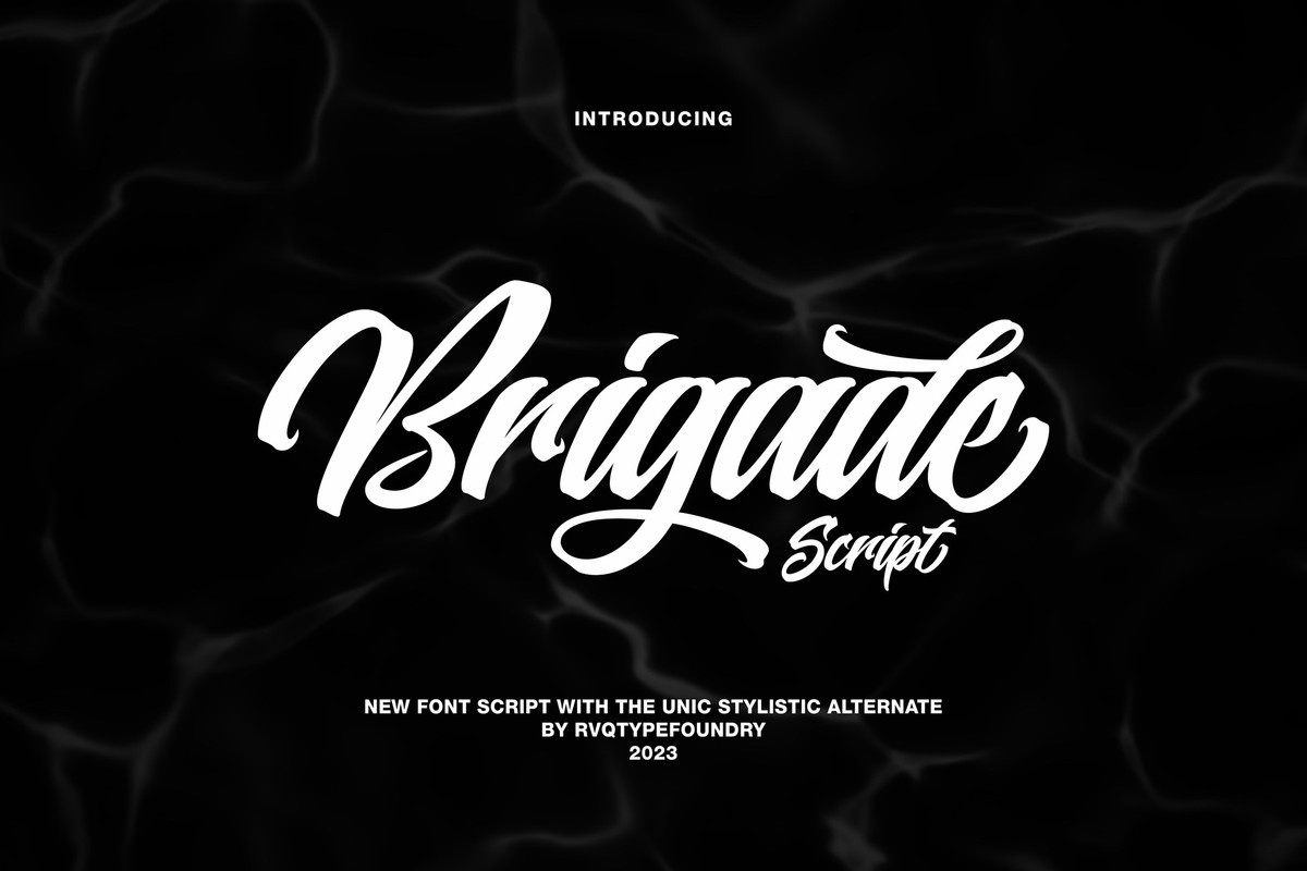 Шрифт Brigade Script