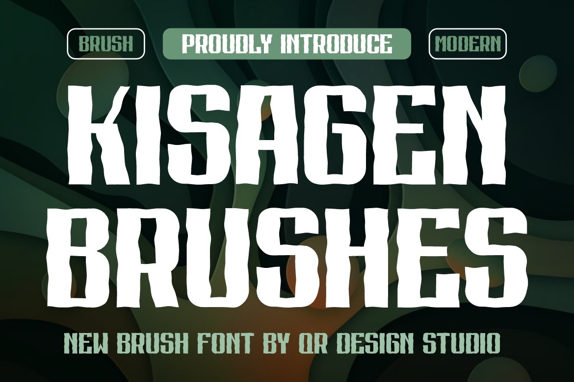 Шрифт Kisagen Brushes