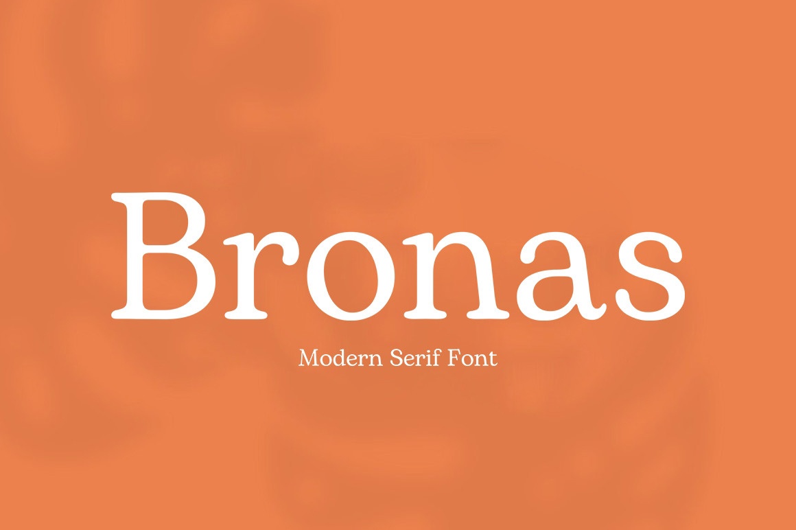 Шрифт Bronas