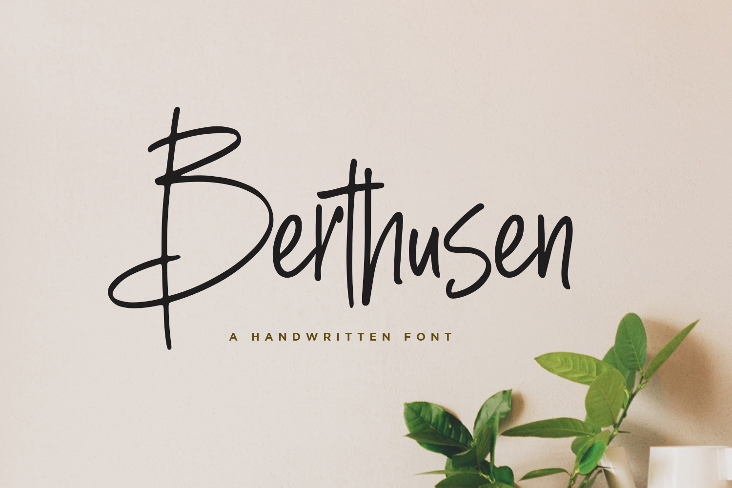 Шрифт Berthusen