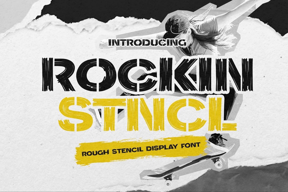 Шрифт Rockin Stncl