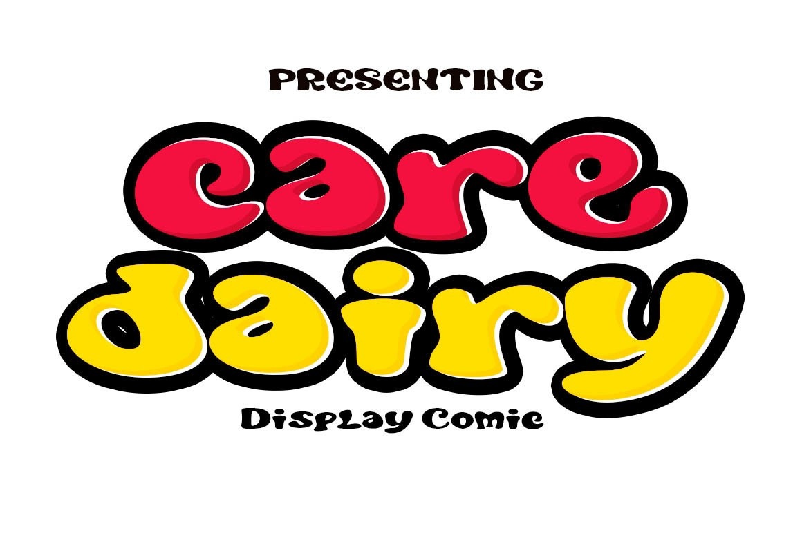 Шрифт Care Dairy