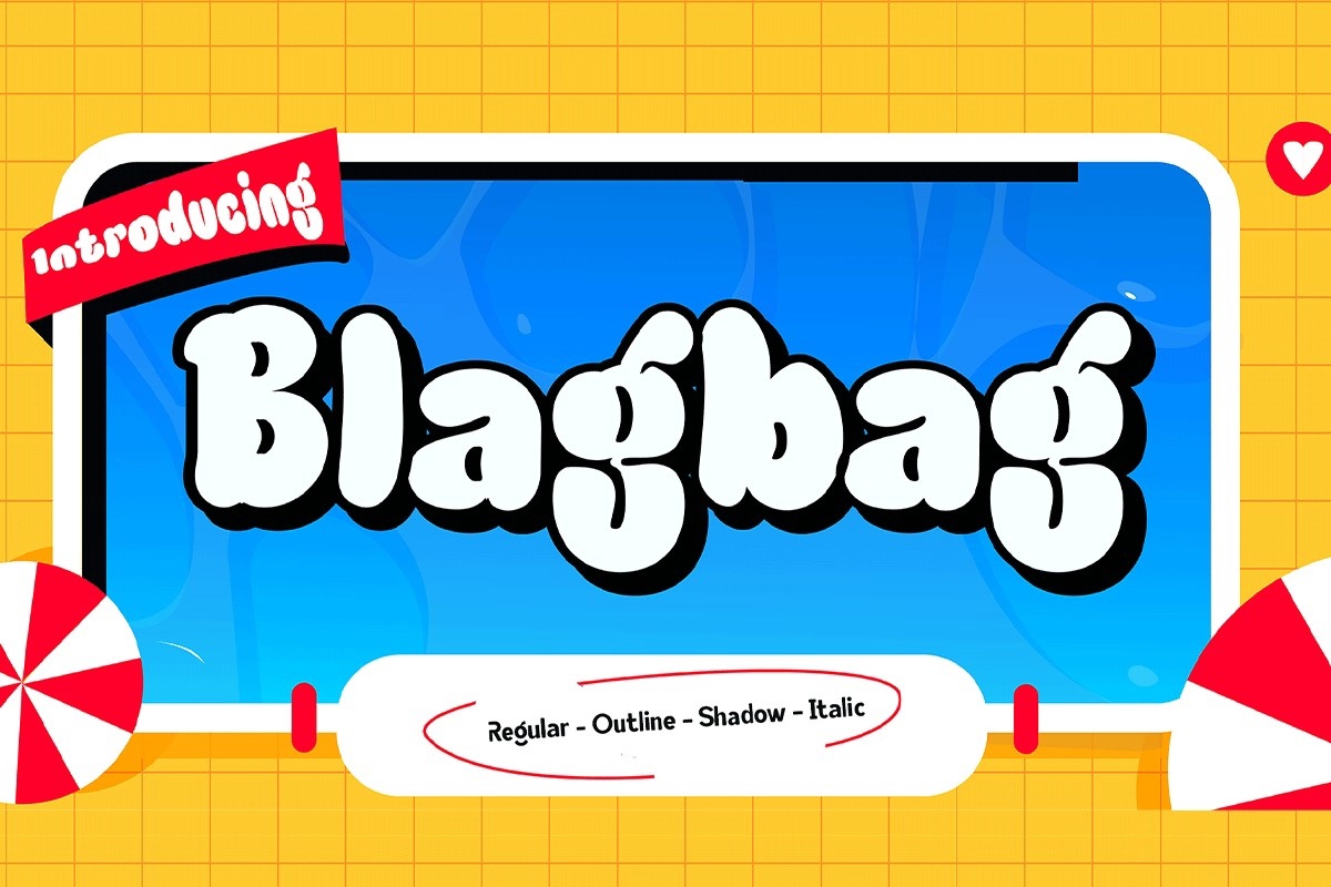 Шрифт Blagbag