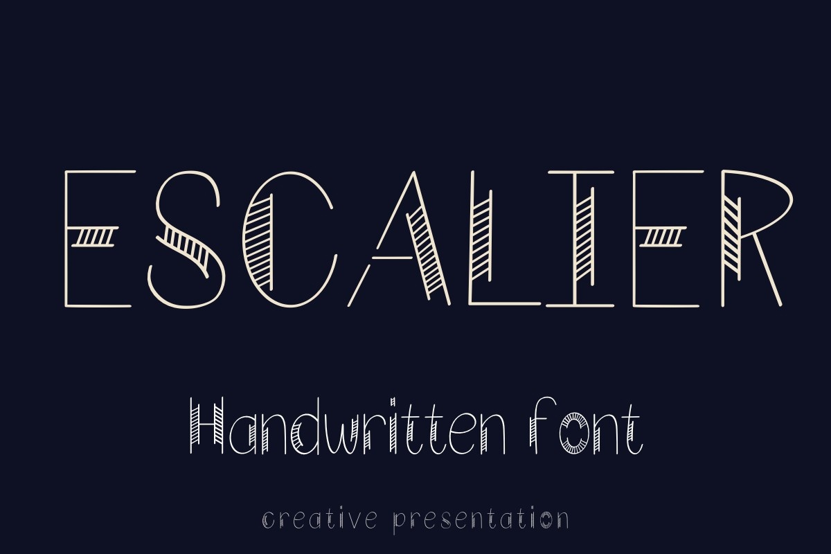 Шрифт Escalier