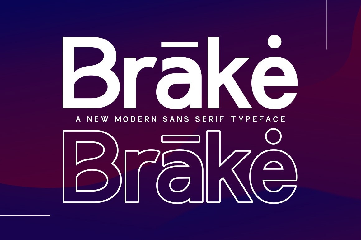 Шрифт Brake