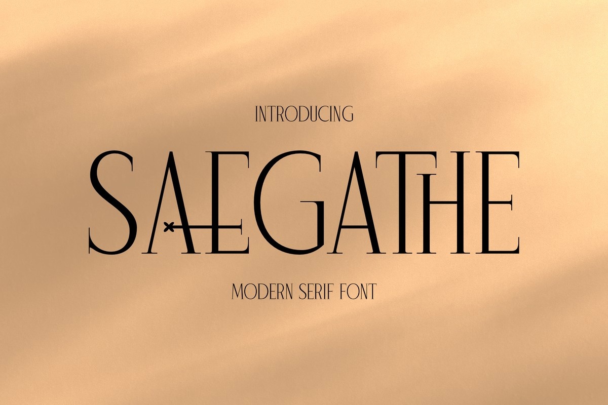 Шрифт Saegathe
