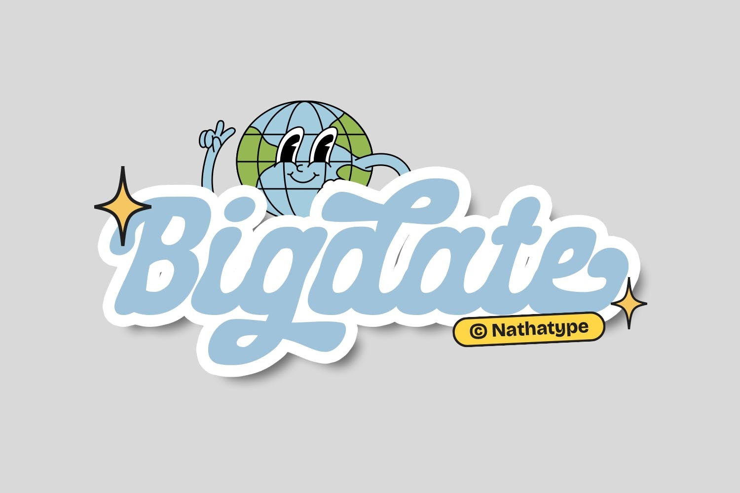 Шрифт Bigdate