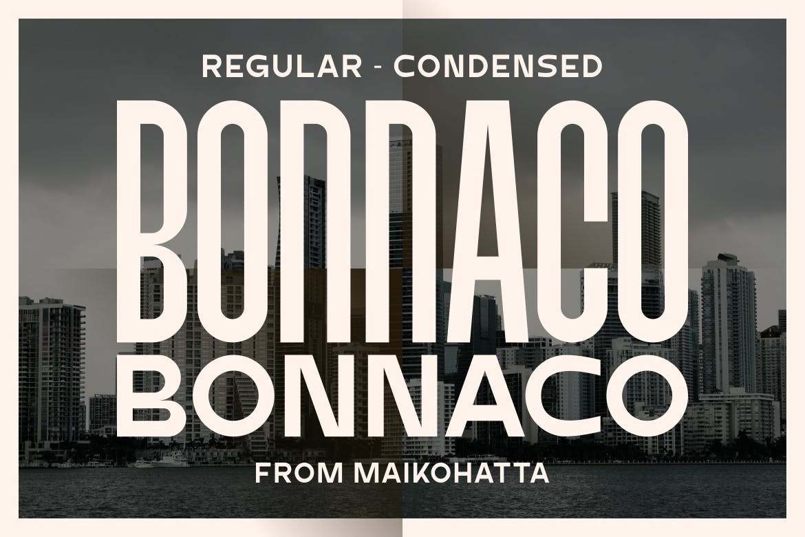 Шрифт Bonnaco