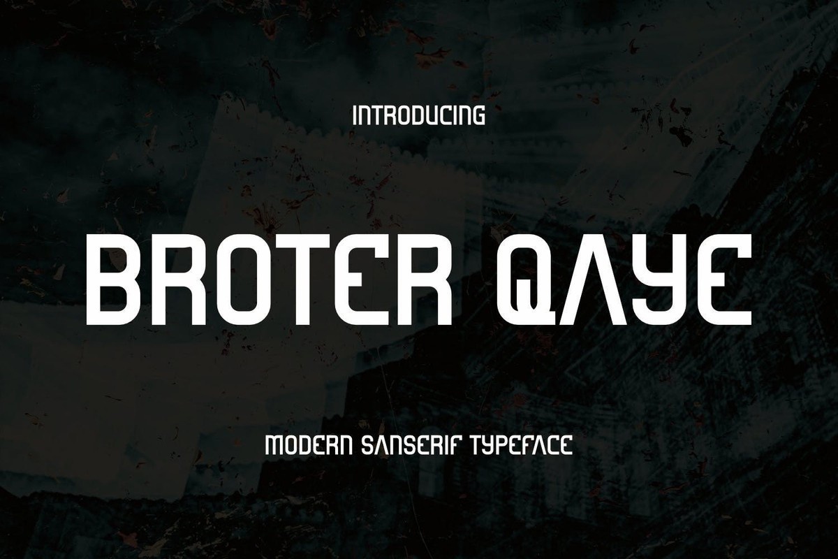 Шрифт Broter Qaye