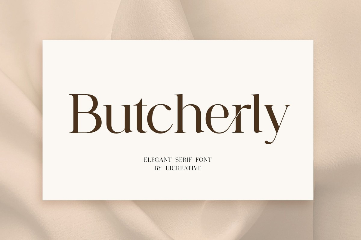Шрифт Butcherly