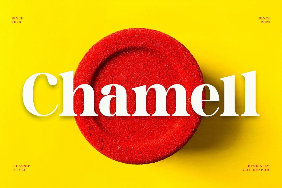Шрифт Chamell