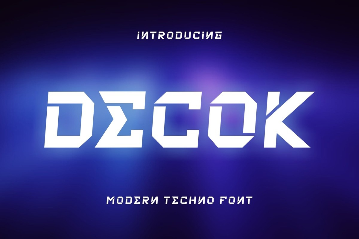 Шрифт Decok