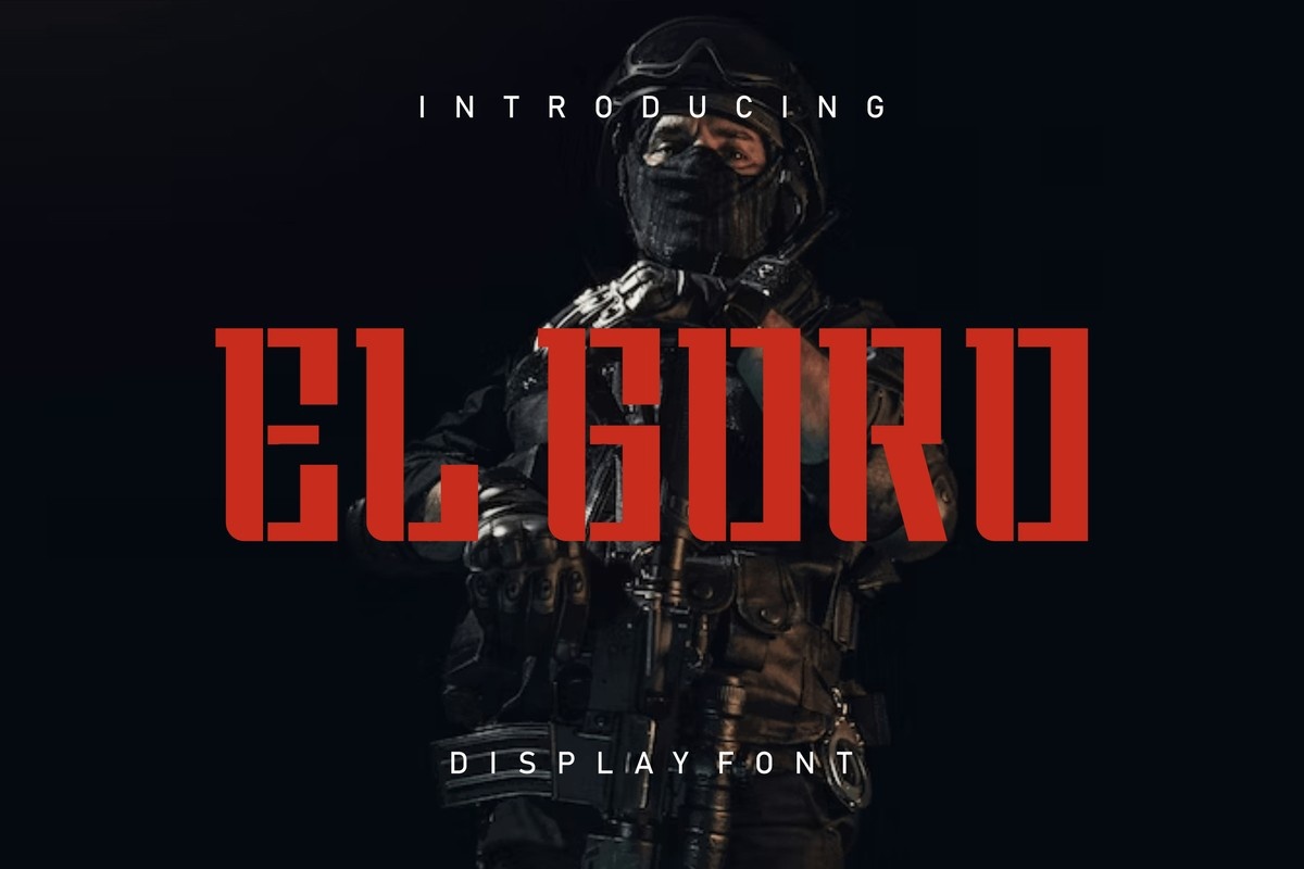 Шрифт El Goro