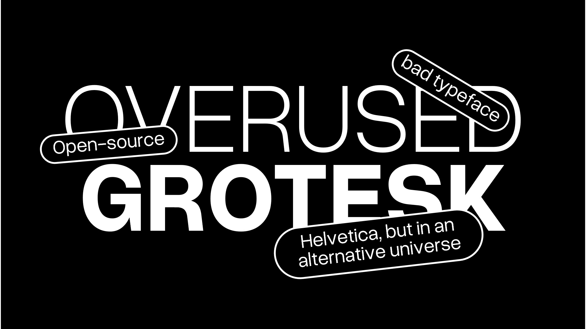 Шрифт Overused Grotesk