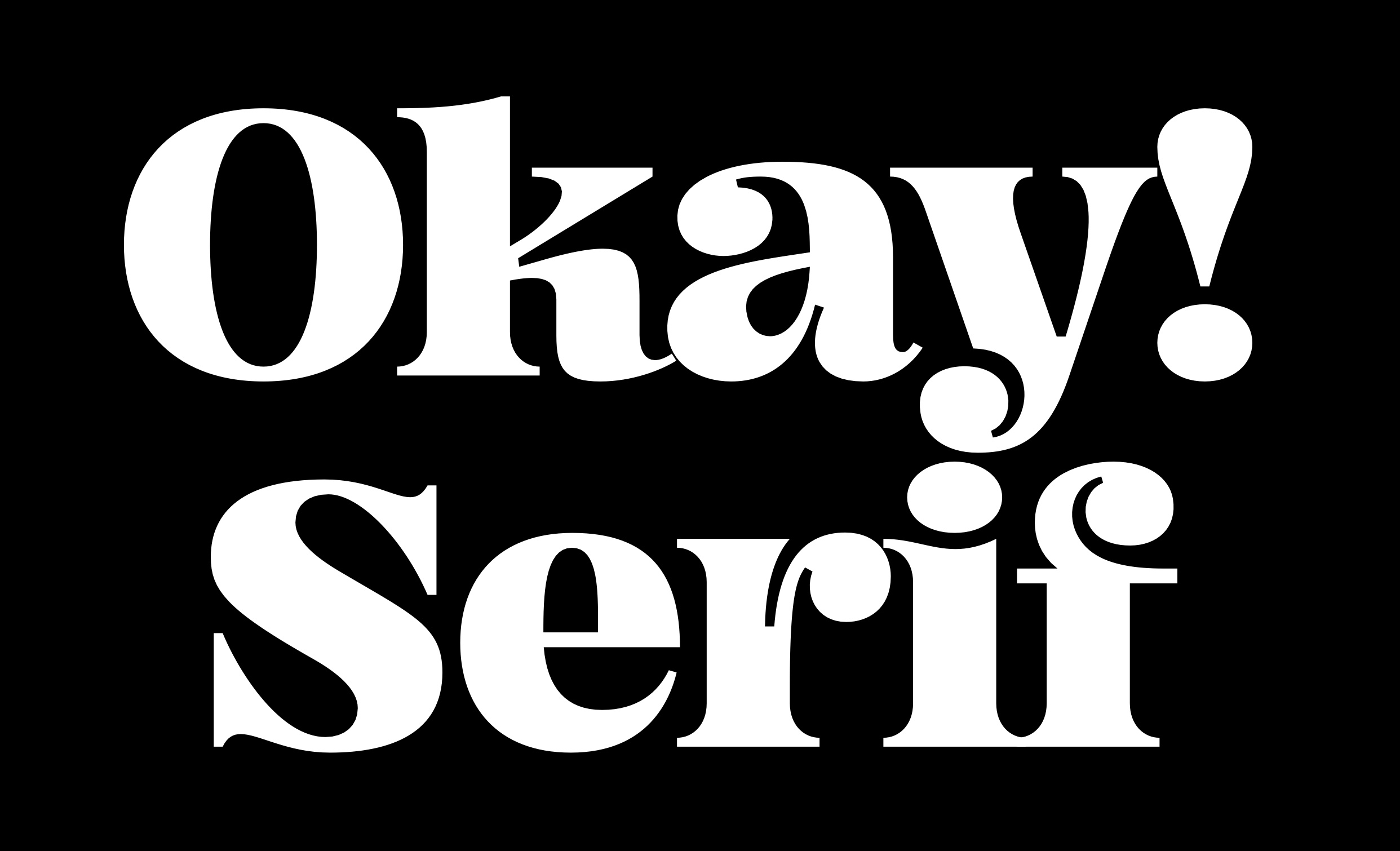 Шрифт Okay Serif