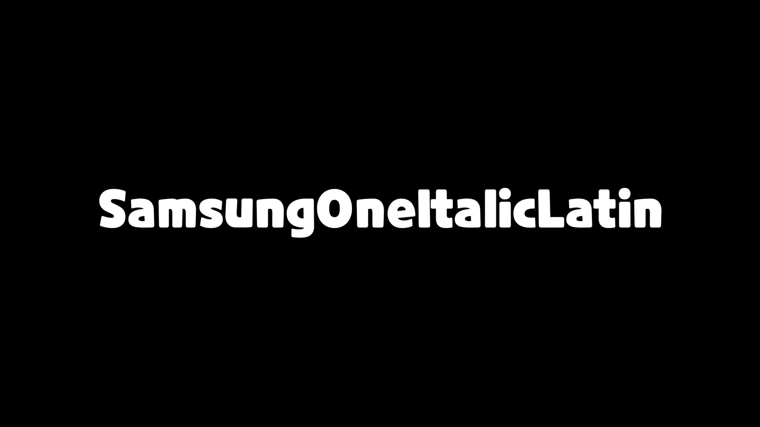 Шрифт SAMSUNG ONE ITALIC LATIN