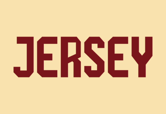Шрифт Jersey 10