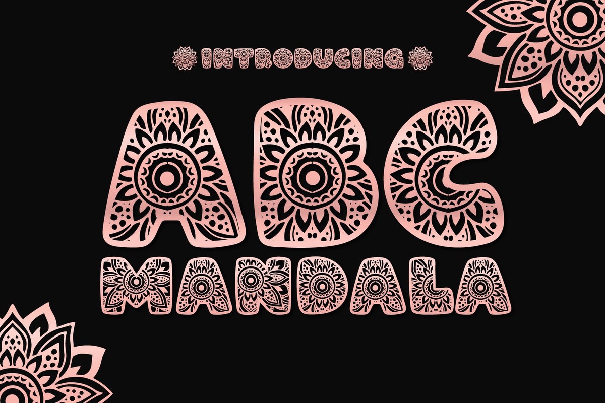 Шрифт ABC Mandala