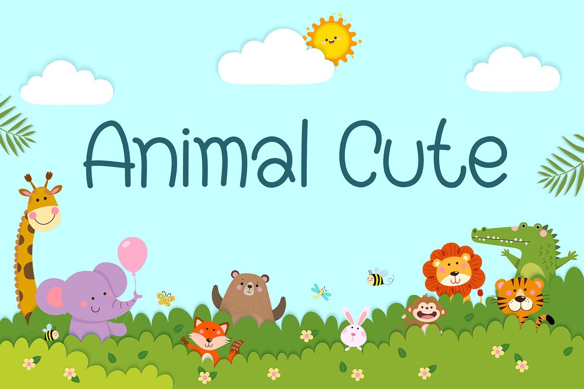 Шрифт Animal Cute
