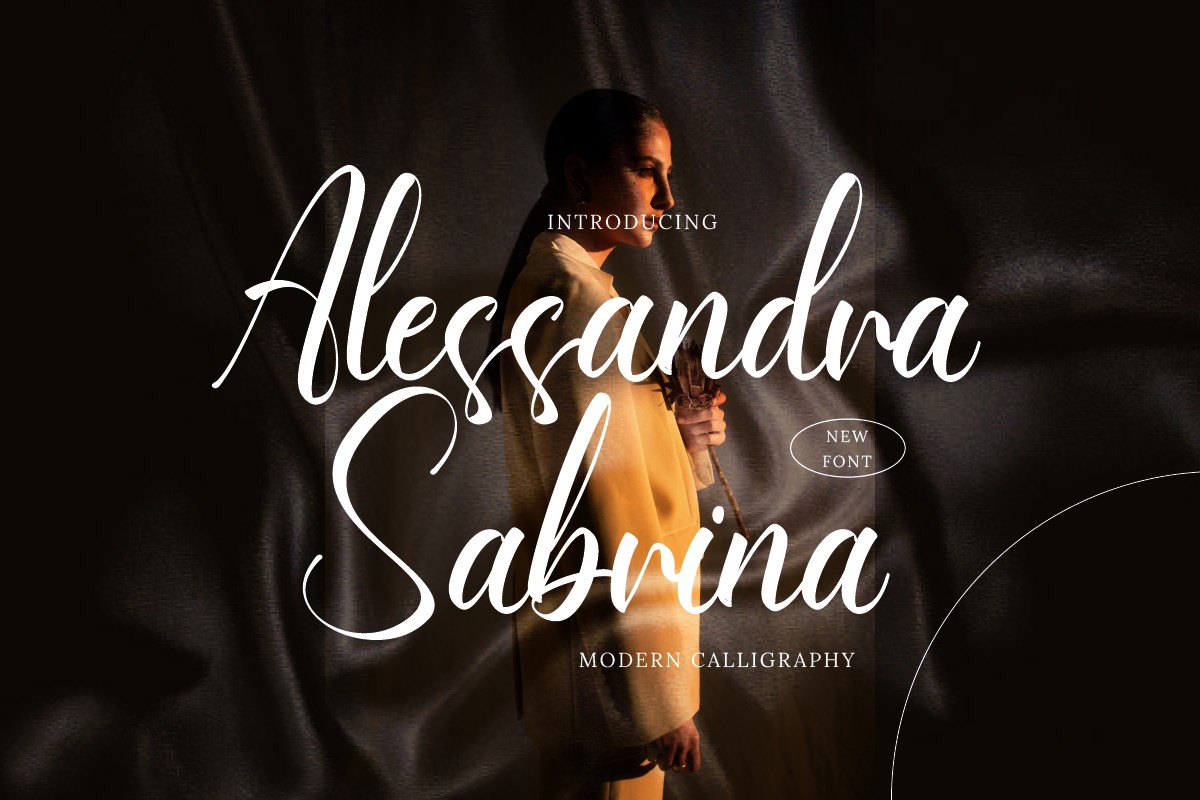 Шрифт Alessandra Sabrina