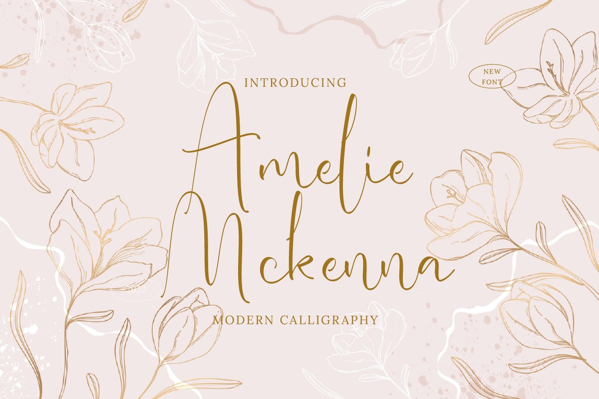 Шрифт Amelie Mckenna
