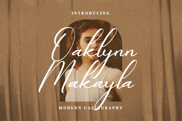 Шрифт Oaklynn Makayla
