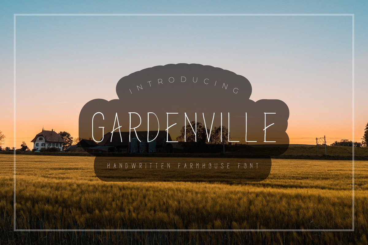 Шрифт Garden Ville