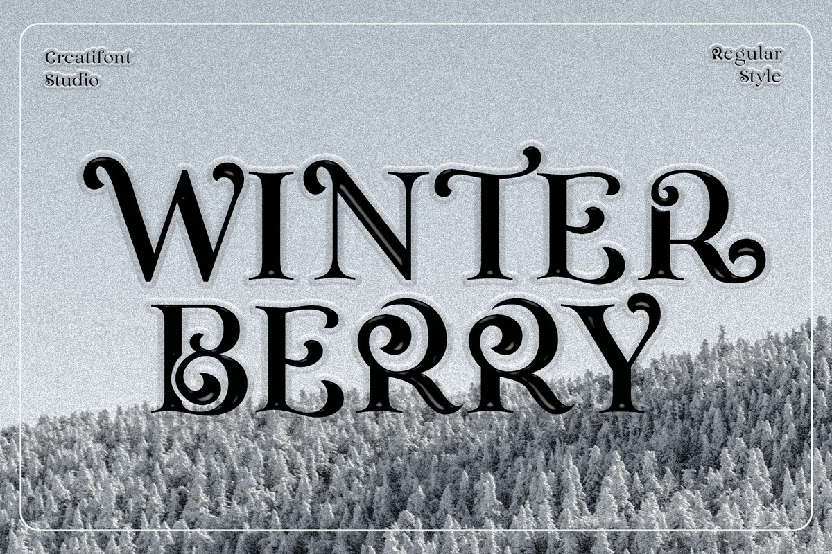 Шрифт CF Winterberry