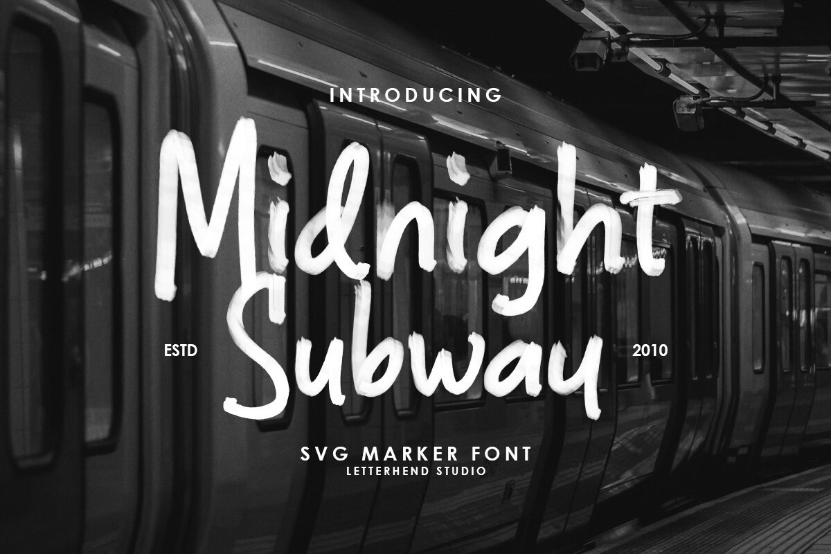 Шрифт Midnight Subway