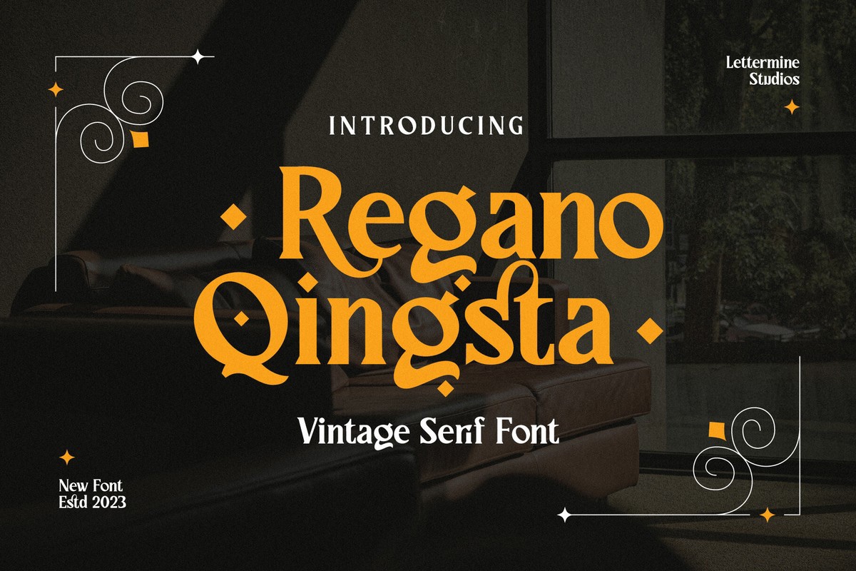 Шрифт Regano Qingsta