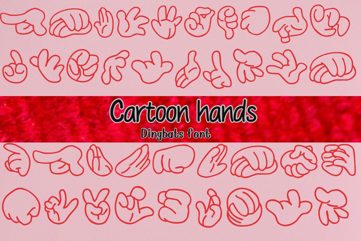 Шрифт Cartoon Hands