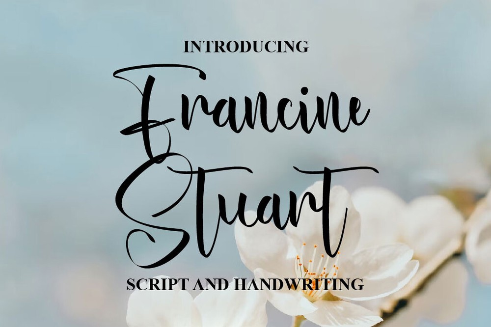 Шрифт Francine Stuart