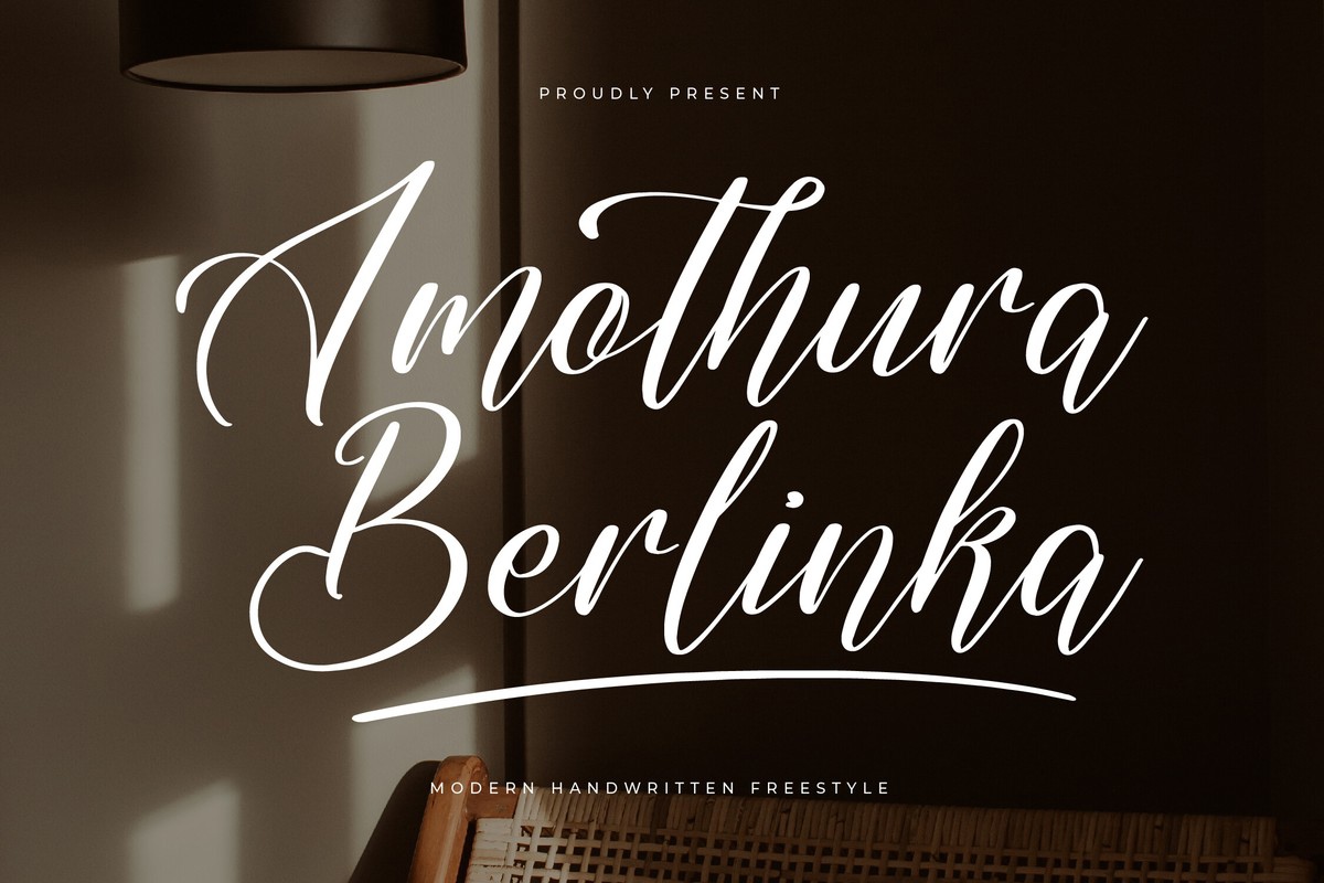 Шрифт Amothura Berlinka