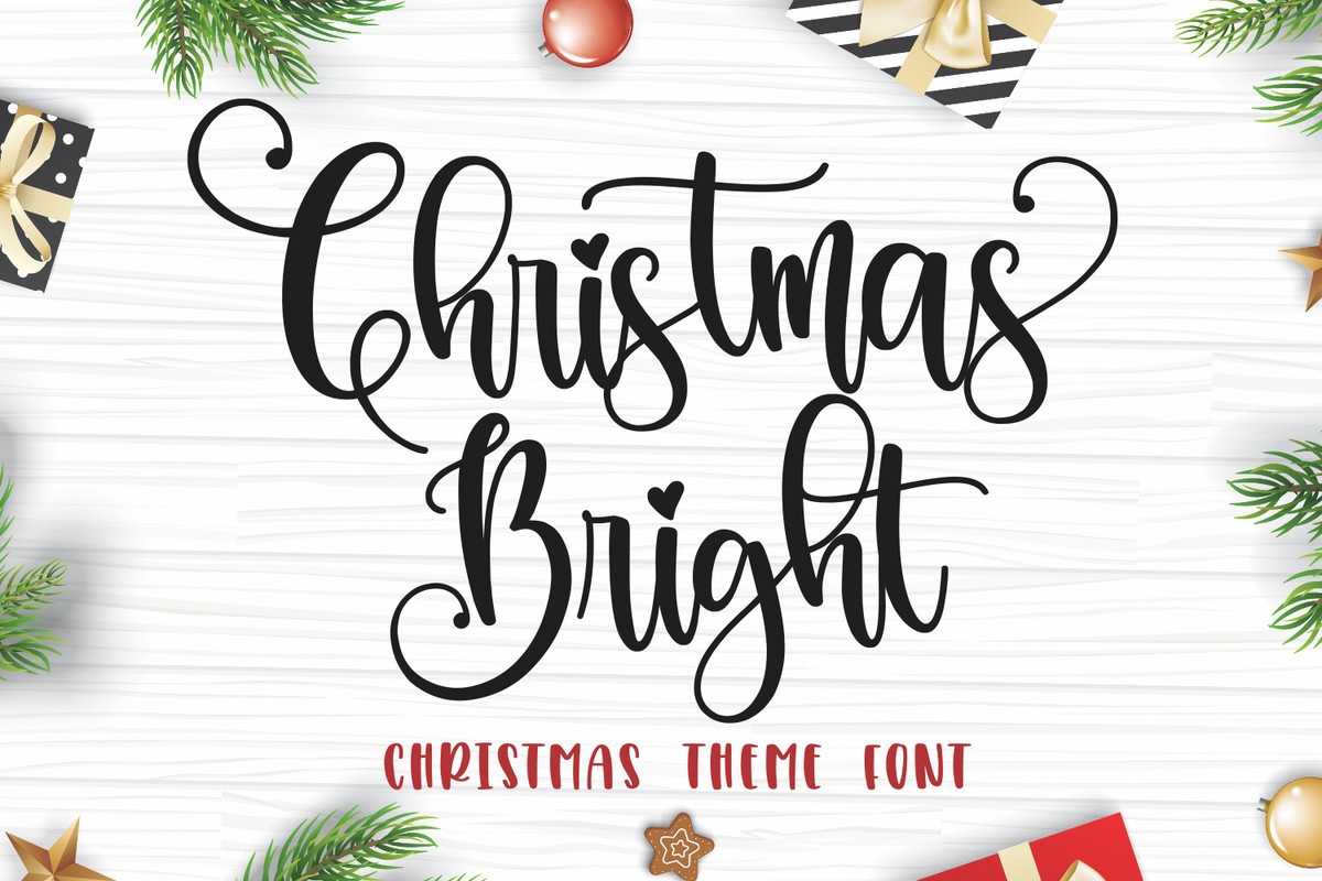 Шрифт Christmas Bright