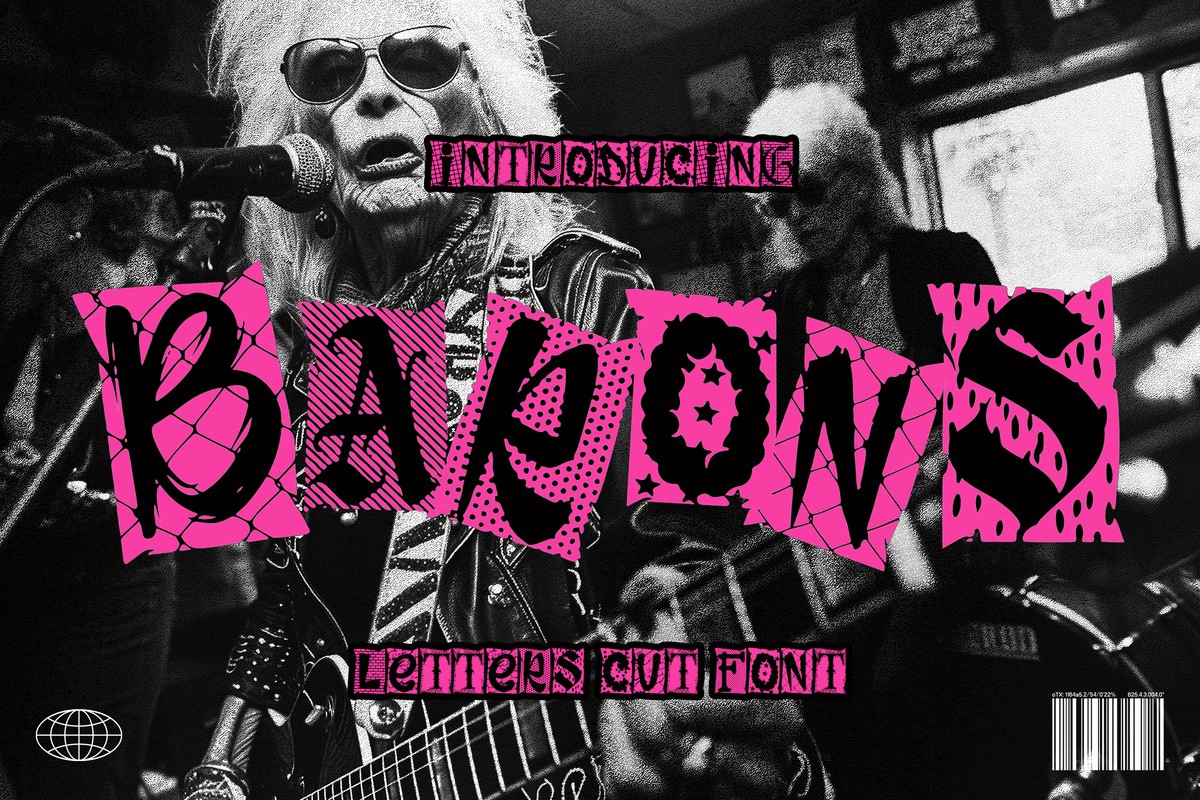 Шрифт Barons Letter Cut